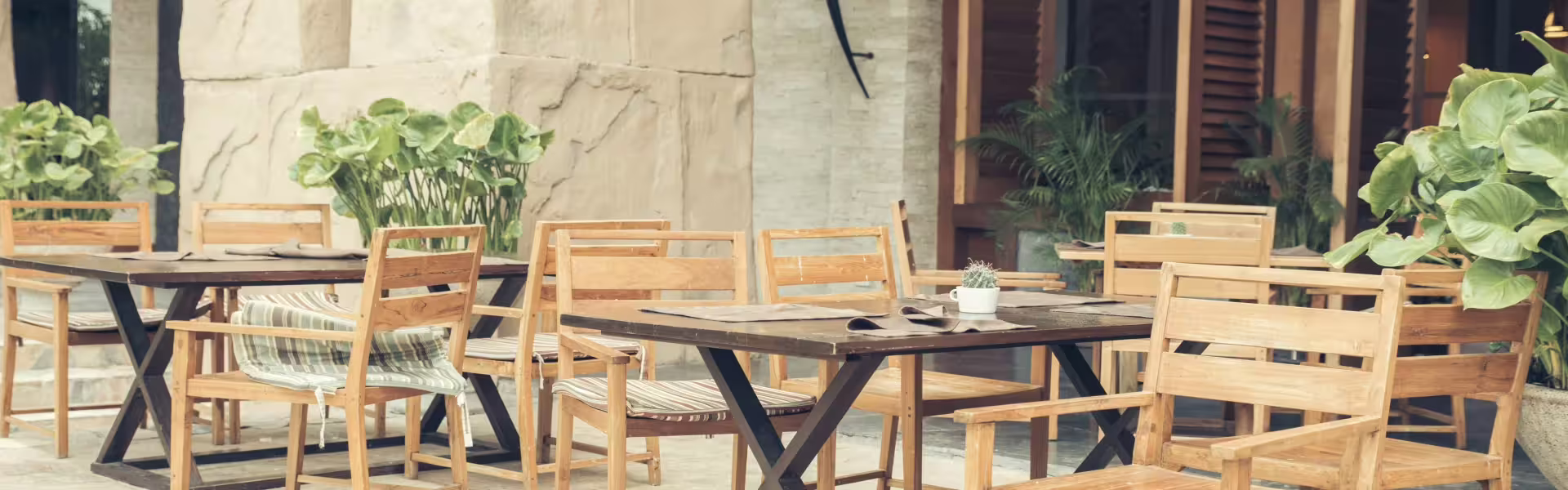 Schamberger, Toy and Monahan Cafe banner